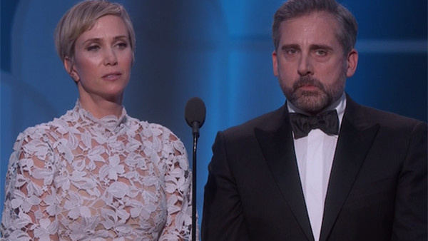 Golden Globes 2017 Steve Carell Kristen Wiig