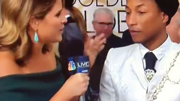 Golden Globes 2017 Jenna Bush Pharrell