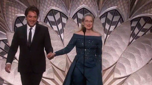 Oscars 2017 Meryl Streep Javier Bardem