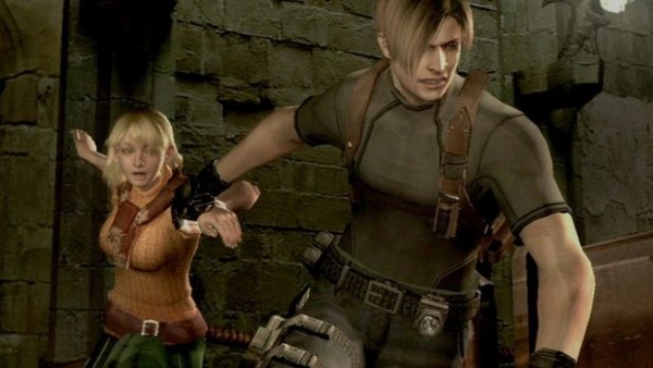 In RE4, if you catch Ashley while she's wearing a plate of armor, Leon will  visibly buckle and hold his back in pain. : r/GamingDetails