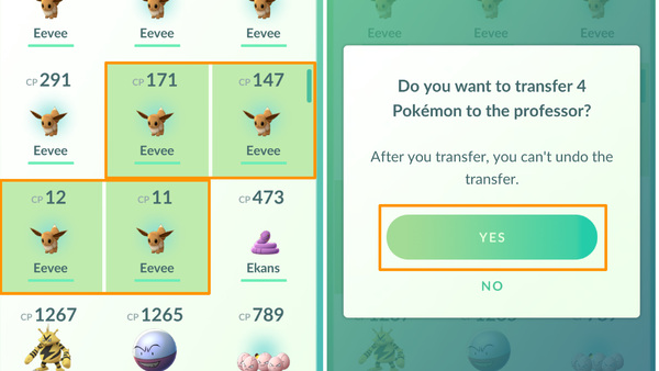Pokemon GO Multi Transfer