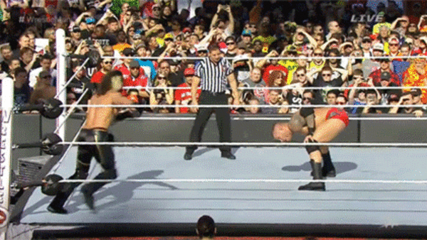 Seth Rollins Randy Orton WrestleMania 31
