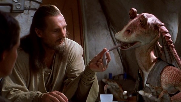 Star Wars The Phanton Menace Qui Gon Jinn Jar Jar Binks