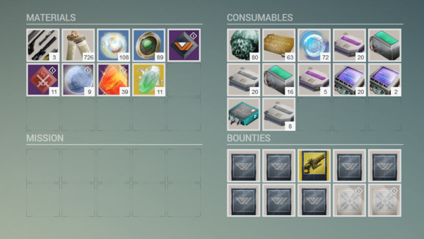 Destiny Inventory