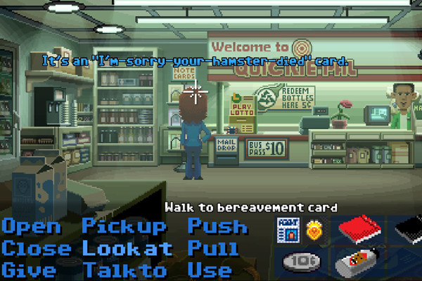 Thimbleweed Park Hamster Card