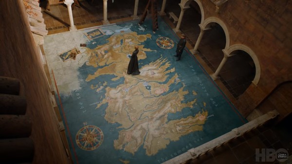 Cersei's Map Game Of Thrones Season 7