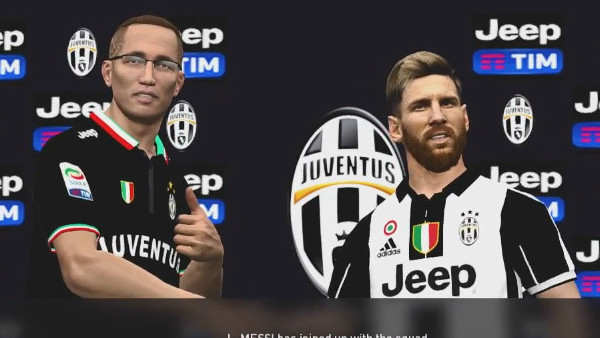 PES 2017 Messi Juventus