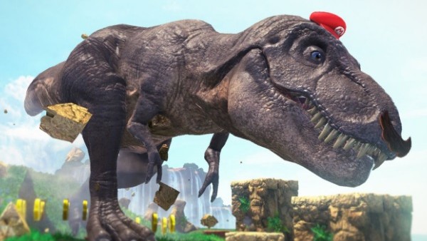 Super Mario Odyssey Dinosaur