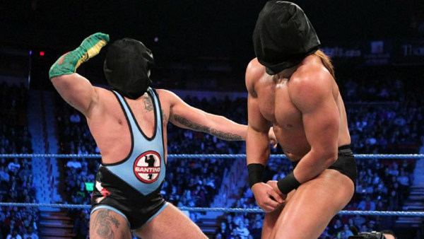 Santino Marella Drew McIntyre Blindfold Match