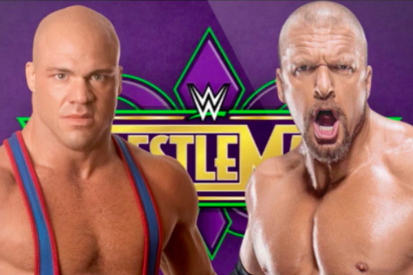Znalezione obrazy dla zapytania Kurt Angle WrestleMania 34
