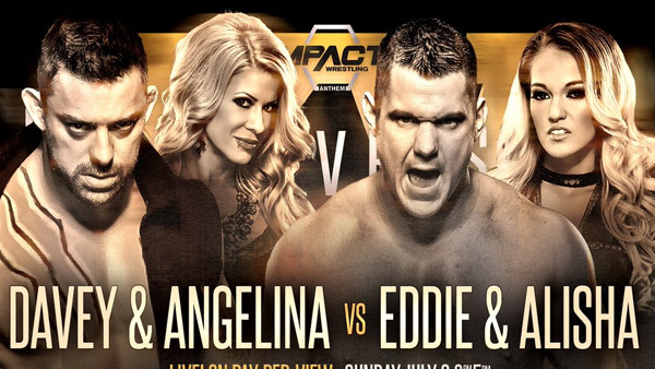 Slammiversary XV Davey Richards Angelina Love Eddie Edwards Alisha Edwards