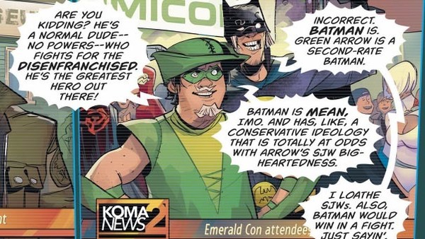 Green Arrow Batman Politics