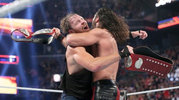 Dean Ambrose Seth Rollins Tag Team Titles