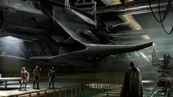New Justice League Concept Art Reveals Batman's Massive 'Flying Fox' Plane