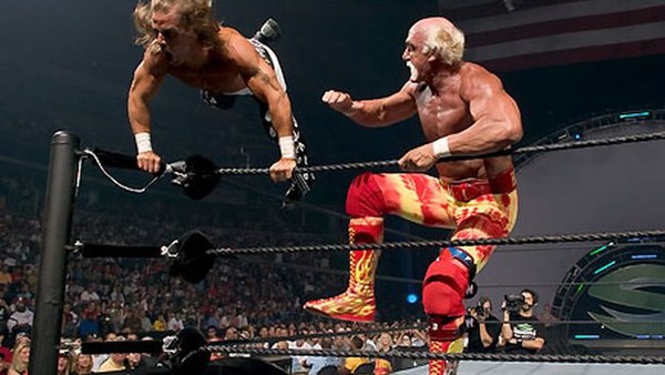 SummerSlam 2005 Hulk Hogan Vs Shawn Michaels 11