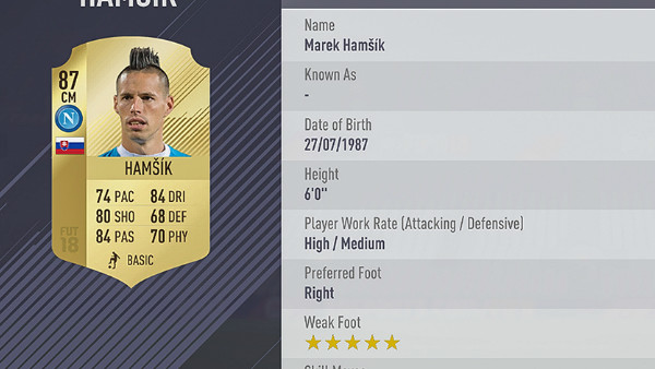 Marek Hamsik FIFA 18