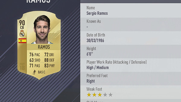 FIFA 18 Ramos