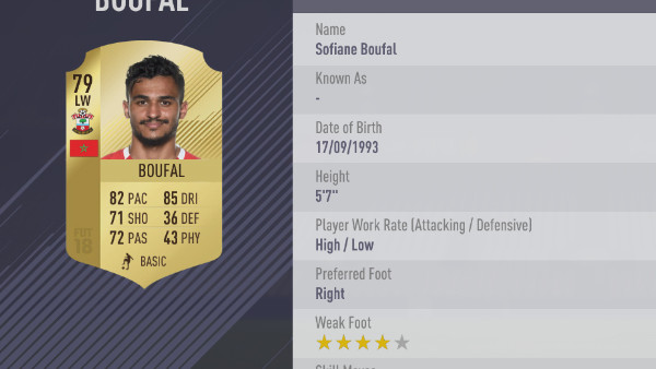 FIFA 18 Boufal