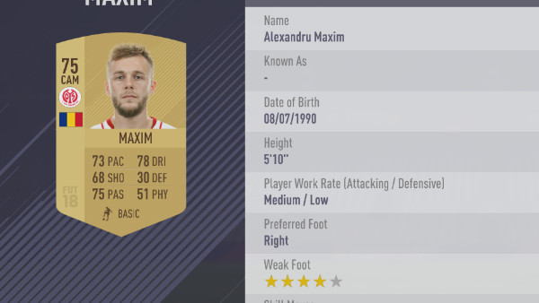 FIFA 18 Maxim