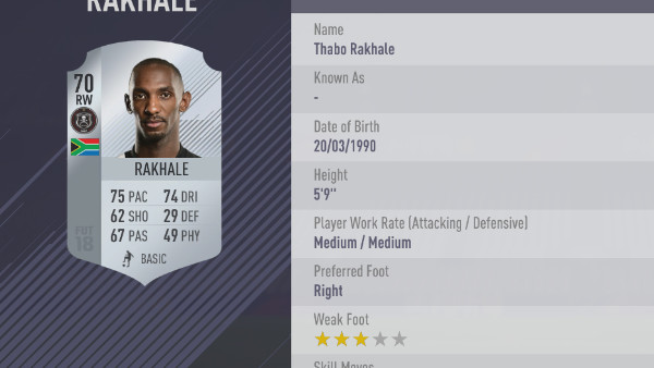 FIFA 18 Rakhale