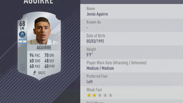 FIFA 18 Jonas Aguirre