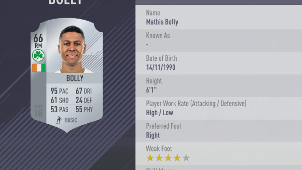 FIFA 18 Mathis Bolly