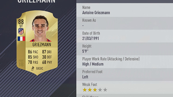 FIFA 18 Antoine Griezmann