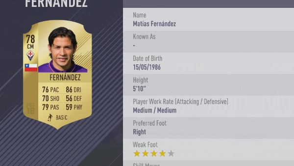 FIFA 18 Fernandez