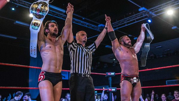 Johnny Moss Liam Slater WCPW