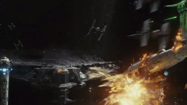 Star Wars The Last Jedi Trailer battle
