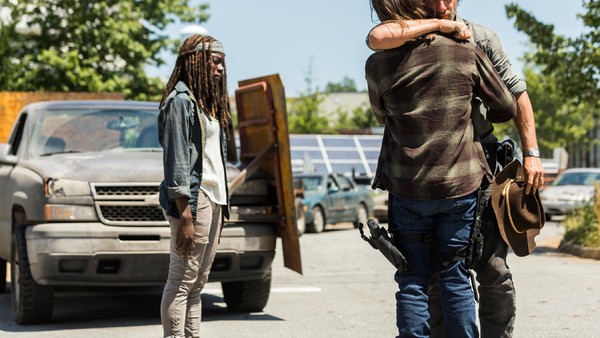 The Walking Dead Michonne Rick Carl 