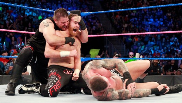 SmackDown Sami Zayn Kevin Owens Randy Orton