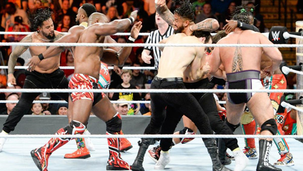 WWE Clash Of Champions 2017 Usos Shelton Benjamin Rusev Aiden English Chad Gable New Day