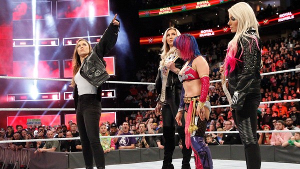 Ronda Rousey Charlotte Flair Asuka Alexa Bliss