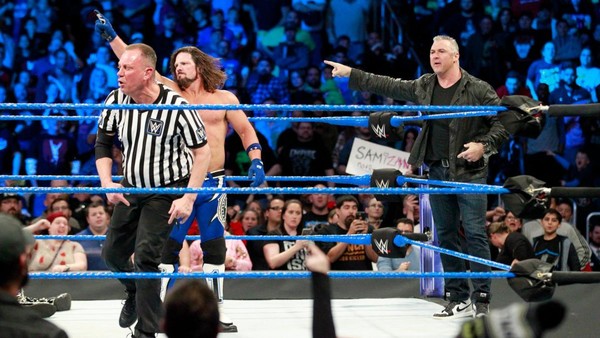 Referee AJ Styles Shane McMahon