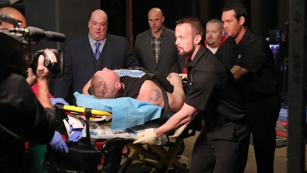 Brock Lesnar stretcher