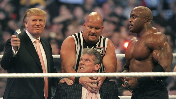 Donald Trump Stone Cold Steve Austin Vince McMahon Bobby Lashley