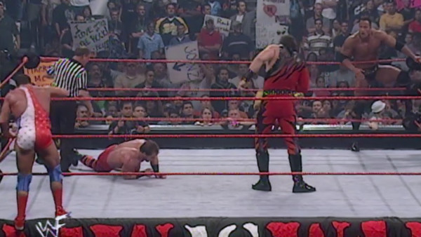 The Rock Kane Chris Benoit Kurt Angle