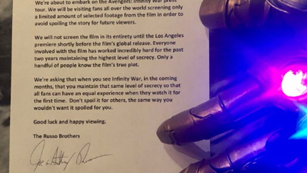 Infinity War Note