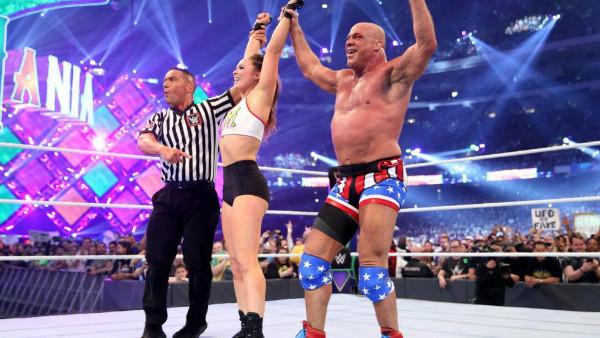 Kurt Angle Ronda Rousey