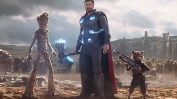 Avengers Infinity War Thor Groot Rocket