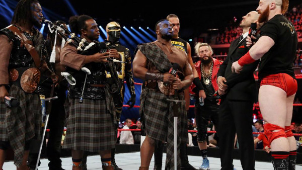 The New Day Sheamus Cesaro Goldust Big Cass Enzo Amore