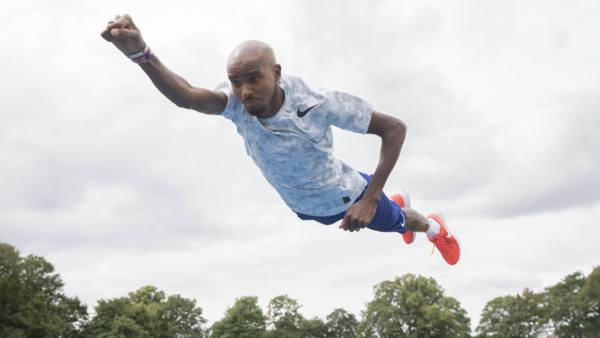 Mo Farah Flying