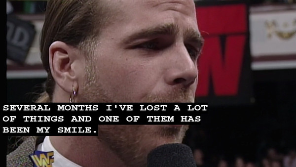 Shawn Michaels Lost Smile