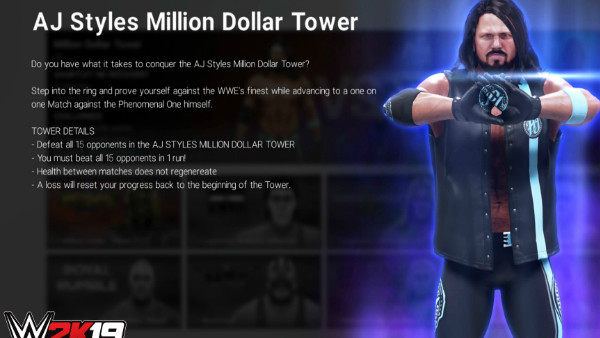 WWE 2K19 Towers Mode AJ Styles