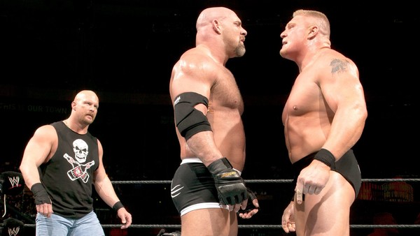 Stone Cold Steve Austin, Goldberg, Brock Lesnar