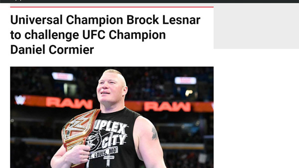 Brock Lesnar Cormier
