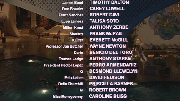 Licence To Kill End Credits