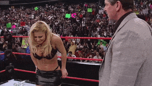 2. Vince McMahon Forces Trish Stratus To Publicly Strip.