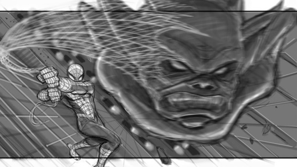 spider-man 4 storyboard gargoyle